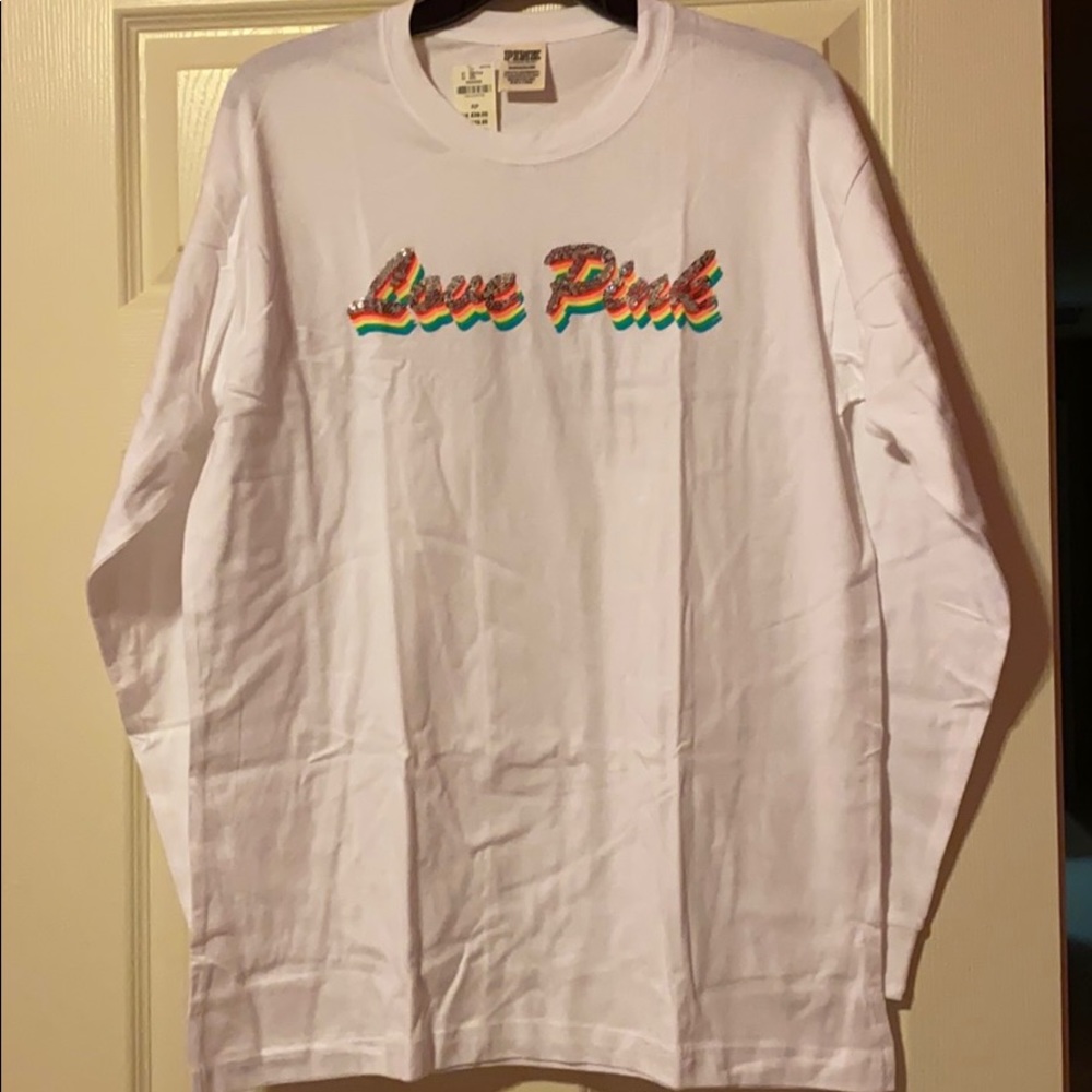 PINK Fluorescent Bling Long Sleeve